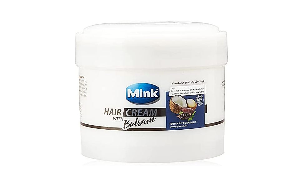 Mink-Hair-Cream-with-Balsam-Coconut-Macadamia-Oil-and-Cocoa-Butter---200-ml-B0994PRZ5S